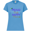 PriscaJoy Proud Happy Leaf Womens Performance Short Sleeve Tee