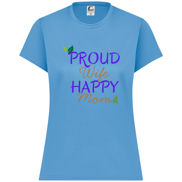 PriscaJoy Proud Happy Leaf Womens Performance Short Sleeve Tee
