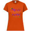 PriscaJoy Proud Happy Leaf Womens Performance Short Sleeve Tee