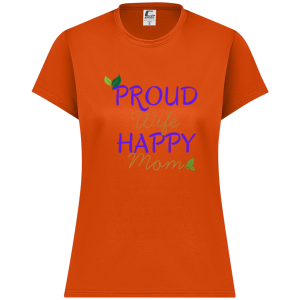 PriscaJoy Proud Happy Leaf Womens Performance Short Sleeve Tee