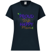 PriscaJoy Proud Happy Leaf Womens Performance Short Sleeve Tee