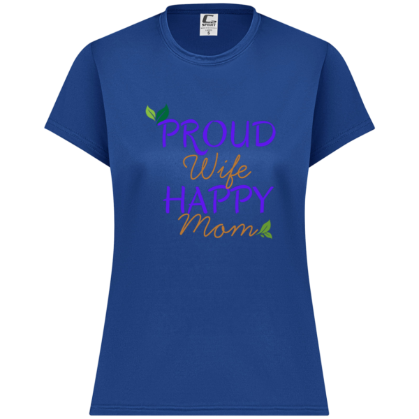 PriscaJoy Proud Happy Leaf Womens Performance Short Sleeve Tee