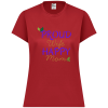PriscaJoy Proud Happy Leaf Womens Performance Short Sleeve Tee