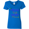 PriscaJoy Proud Happy Leaf Ladies' 5.3 oz. V-Neck T-Shirt