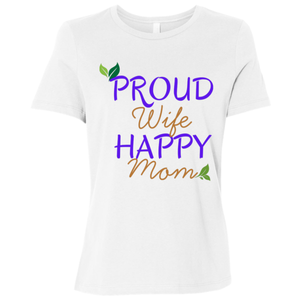 PriscaJoy Proud Happy Leaf Ladies Relaxed Jersey Short-Sleeve T-Shirt