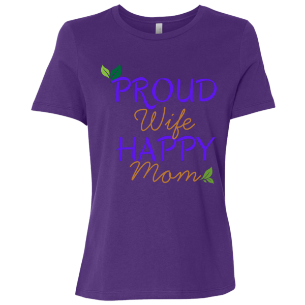 PriscaJoy Proud Happy Leaf Ladies Relaxed Jersey Short-Sleeve T-Shirt