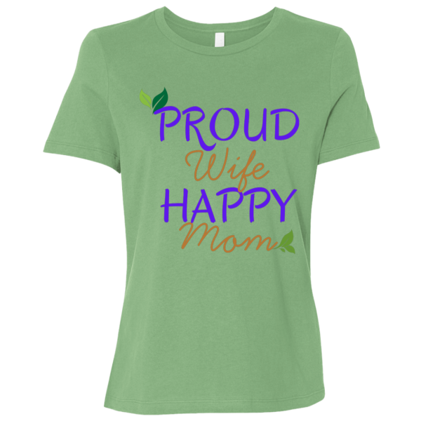 PriscaJoy Proud Happy Leaf Ladies Relaxed Jersey Short-Sleeve T-Shirt