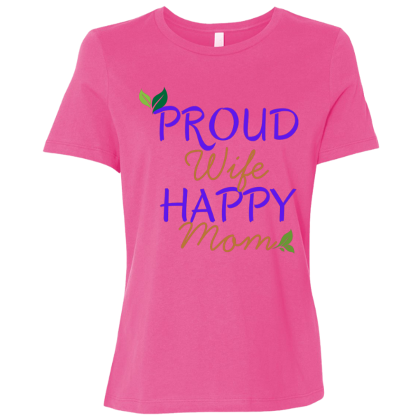 PriscaJoy Proud Happy Leaf Ladies Relaxed Jersey Short-Sleeve T-Shirt