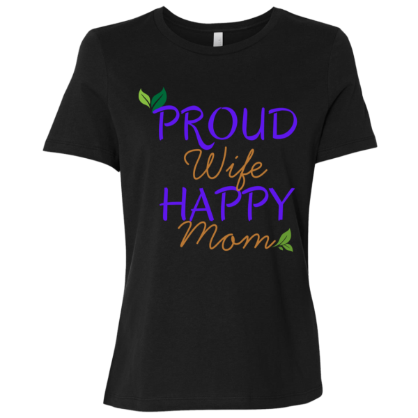 PriscaJoy Proud Happy Leaf Ladies Relaxed Jersey Short-Sleeve T-Shirt
