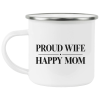 PriscaJoy Proud Happy Enamel Camping Mug