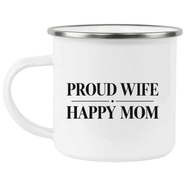PriscaJoy Proud Happy Enamel Camping Mug