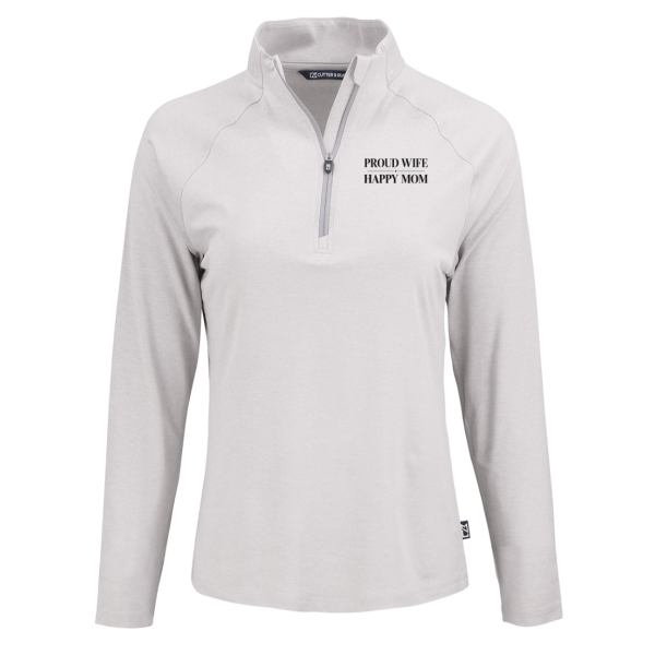 PriscaJoy Proud Happy Womens Coastline Recycled Quarter Zip