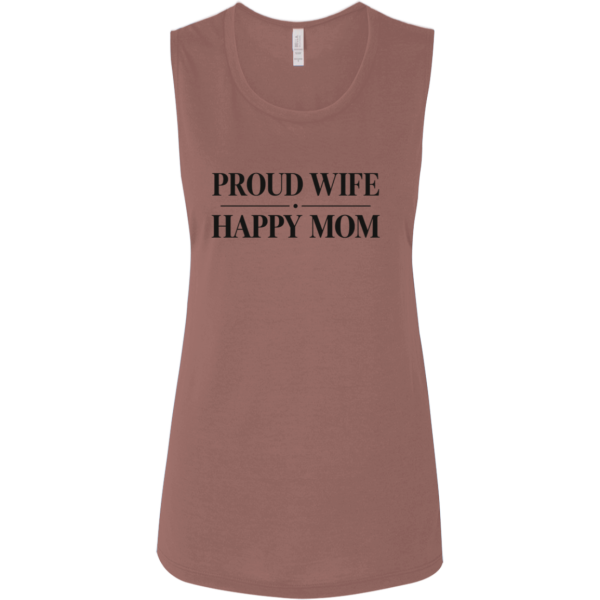 PriscaJoy Proud Happy Ladies' Flowy Muscle Tank
