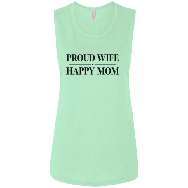 PriscaJoy Proud Happy Ladies' Flowy Muscle Tank