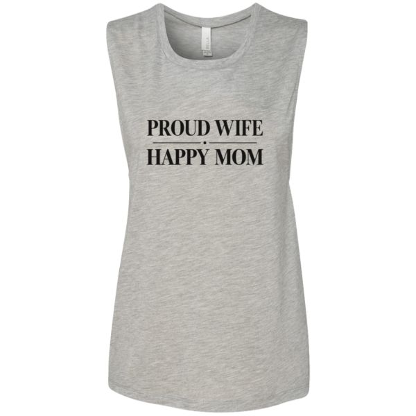 PriscaJoy Proud Happy Ladies' Flowy Muscle Tank