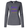 PriscaJoy Proud Happy Leaf Womens Jersey Long Sleeve Tee