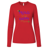 PriscaJoy Proud Happy Leaf Womens Jersey Long Sleeve Tee