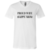 PriscaJoy Proud Happy Unisex Jersey SS V-Neck T-Shirt